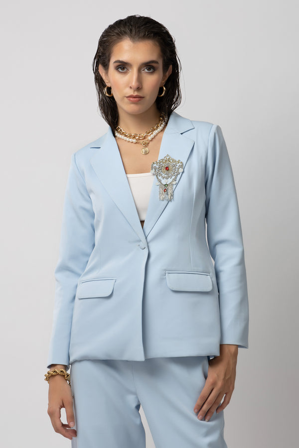 Urban Edge Blue Blazer - Diwaah.com