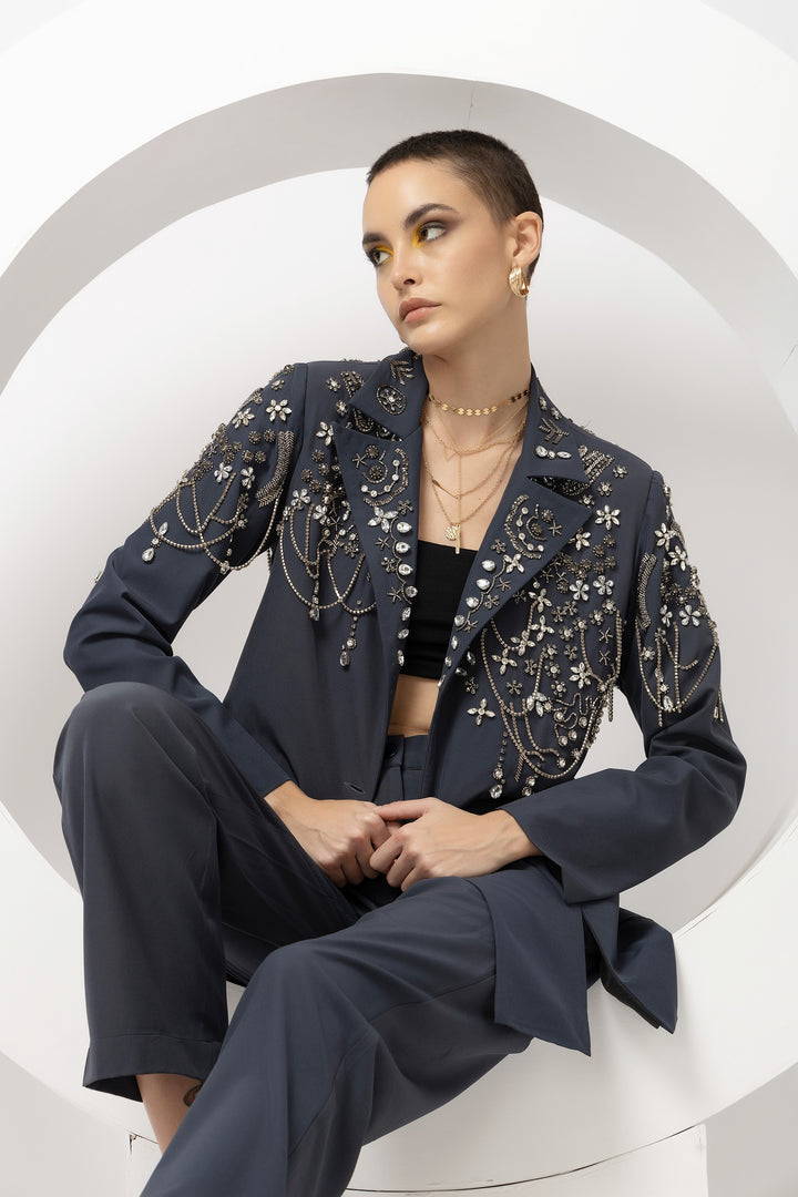 Vogue Verve Airforce Navy Blazer - Diwaah.com