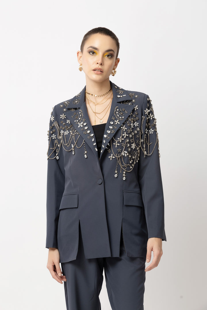 Vogue Verve Airforce Navy Blazer - Diwaah.com