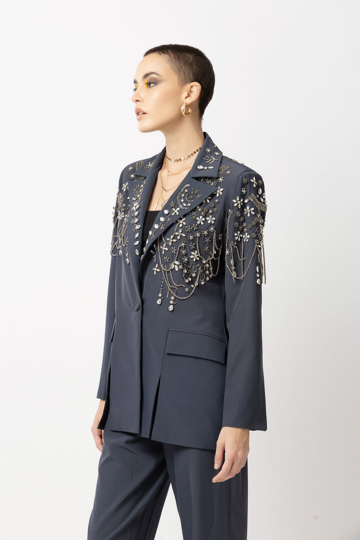 Vogue Verve Airforce Navy Blazer - Diwaah.com