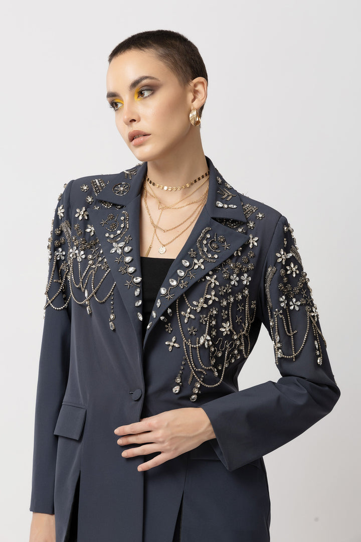 Vogue Verve Airforce Navy Blazer - Diwaah.com