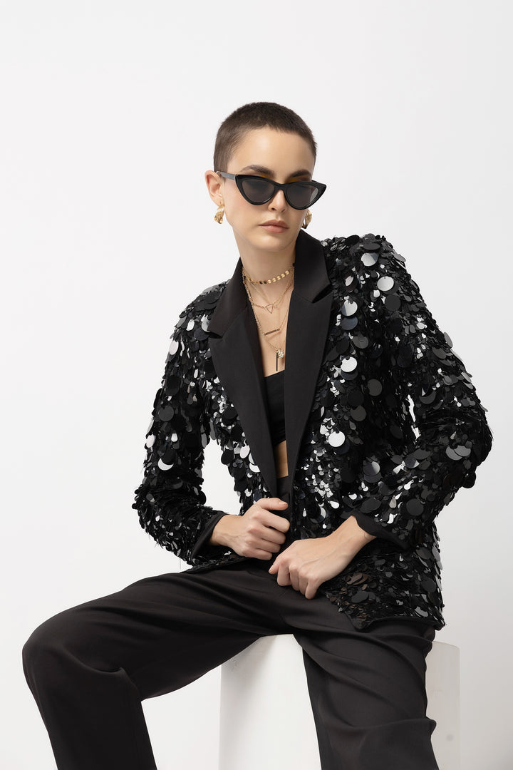 Sanorita Black Blazer - Diwaah.com