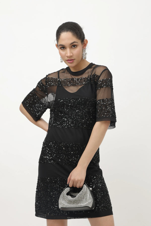 Moonlit Muse Black Dress