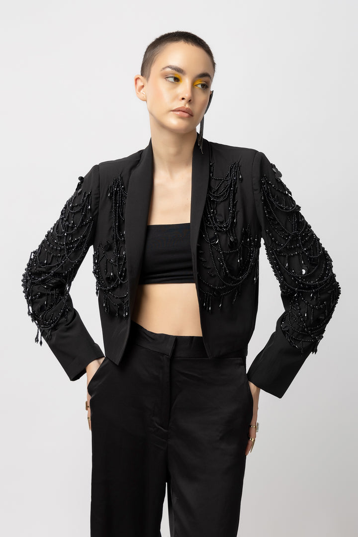 Black Chandelier Jacket - Diwaah.com