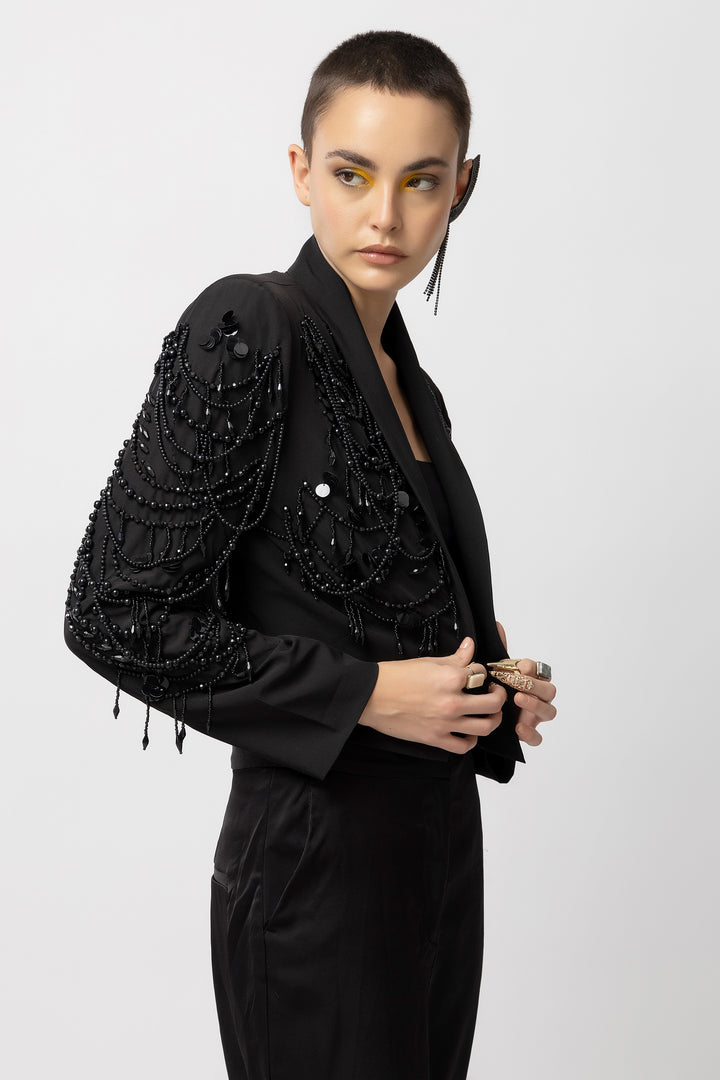 Black Chandelier Jacket - Diwaah.com