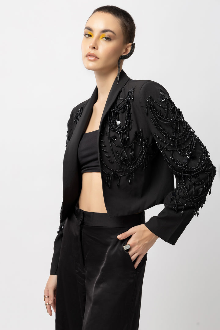 Black Chandelier Jacket - Diwaah.com