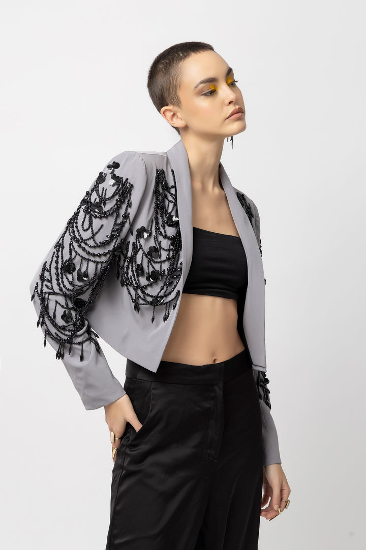 Grey Chandelier Jacket - Diwaah.com