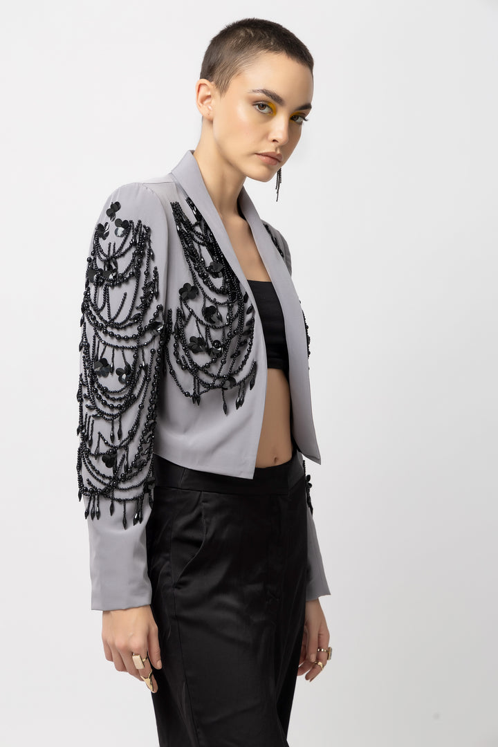 Grey Chandelier Jacket - Diwaah.com