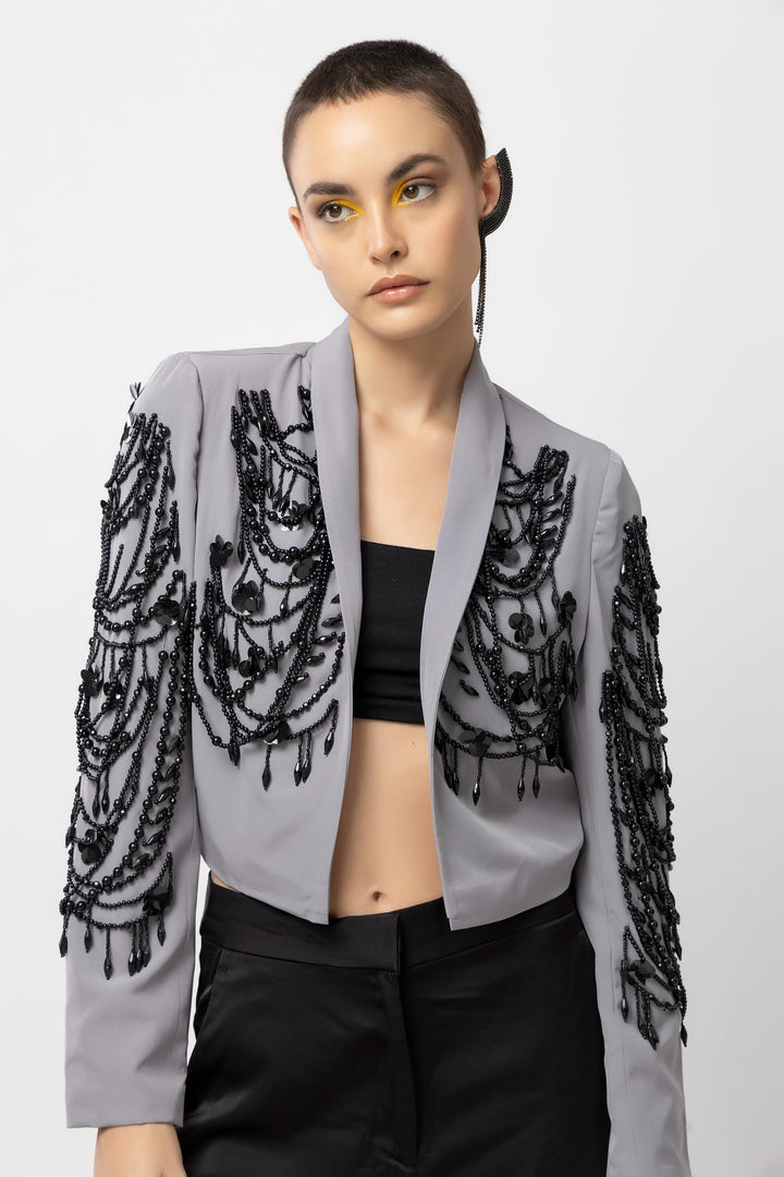 Grey Chandelier Jacket - Diwaah.com