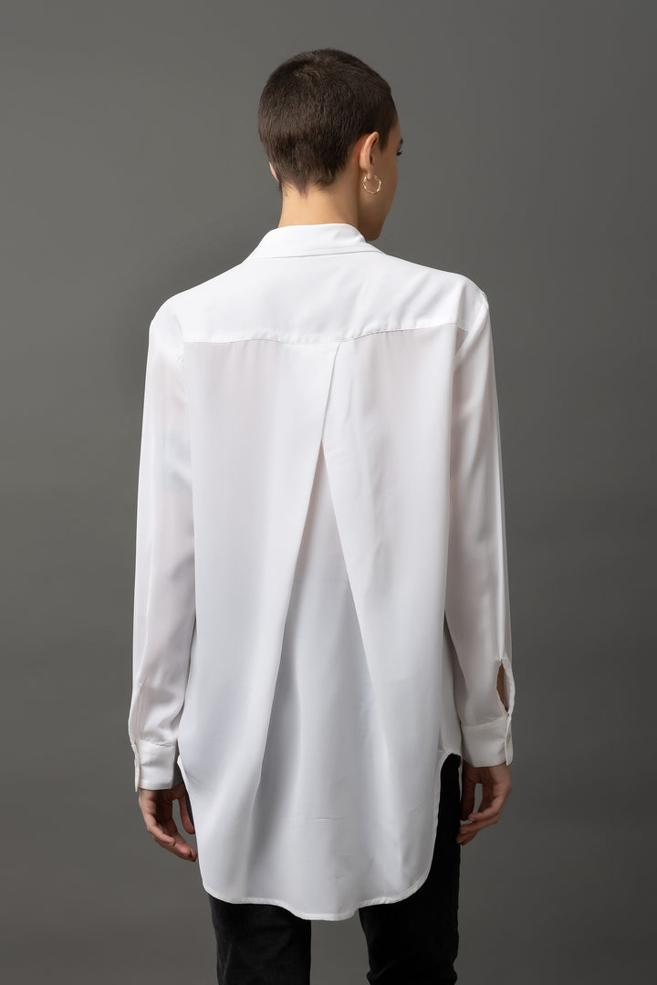 Silver Moonstone White Shirt - Diwaah.com