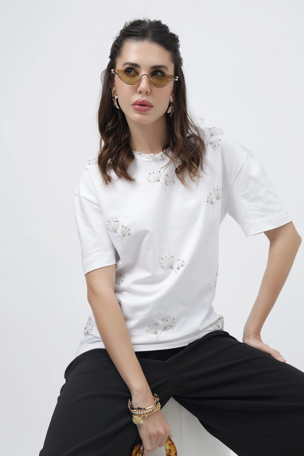 Blossom Bliss White T-Shirt