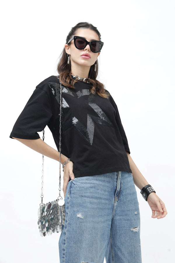 Stella Chic Black T-Shirt